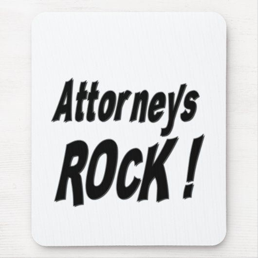 Attorney Rock! Mousepad Muismat (Voorkant)