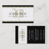 Attorney Roman Gold Monogram - AvailableLetterhead Visitekaartje (Voorkant / Achterkant)