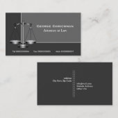 Attorney scale of justice visitekaartje (Voorkant / Achterkant)