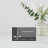 Attorney scale of justice visitekaartje (Staand voorkant)