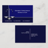Attorney scale of justice visitekaartje (Voorkant / Achterkant)