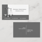 Attorney scale of justice visitekaartje (Voorkant / Achterkant)