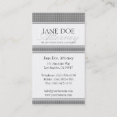 Attorney Script Platinum Dot Sensation Visitekaartje (Achterkant)