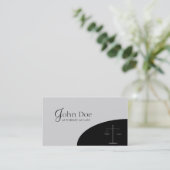 Attorney Silver Black Corner Visitekaartje (Staand voorkant)