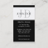 Attorney Silver Stripes - Available Letterhead - Visitekaartje (Achterkant)