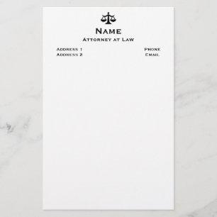 Attorney Stationery 2 Briefpapier
