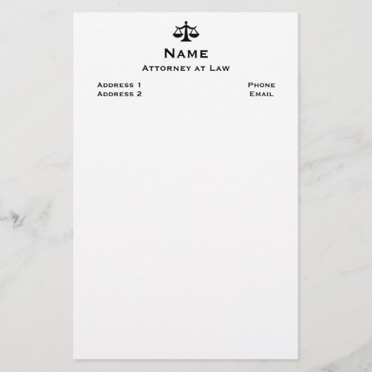 Attorney Stationery 2 Briefpapier (Voorkant)