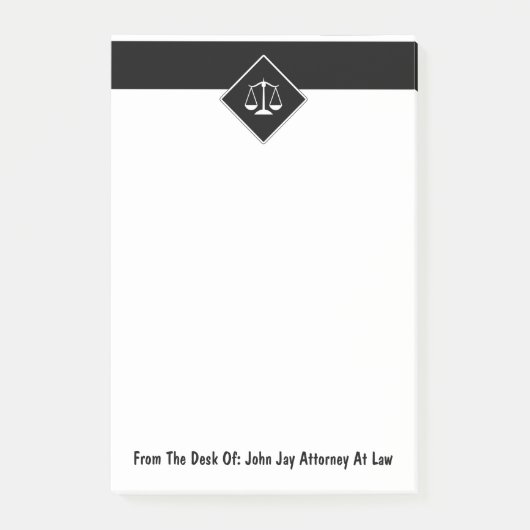 Attorney Theme Sticky Post Memo Notes (Voorkant)