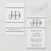 Attorney Vertical W/W Visitekaartje (Voorkant / Achterkant)