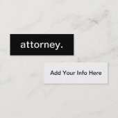 Attorney Visitekaartje (Voorkant / Achterkant)