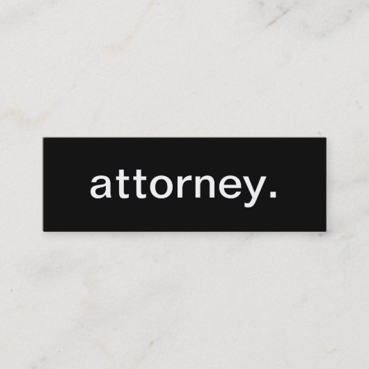Attorney Visitekaartje (Voorkant)