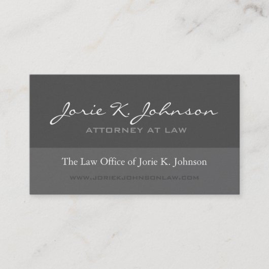 Attorney Visitekaartje - Custom (Voorkant)