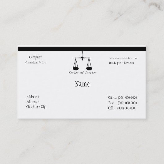 Attorney Visitekaartje II (Voorkant)