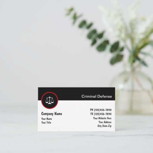 Attorney Visitekaartjes (Staand voorkant)