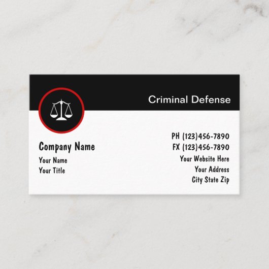 Attorney Visitekaartjes (Voorkant)