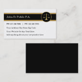 Attorney Visitekaartjes (Voorkant / Achterkant)