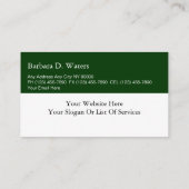 Attorney Visitekaartjes (Achterkant)