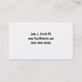 Attorney Visitekaartjes (Achterkant)