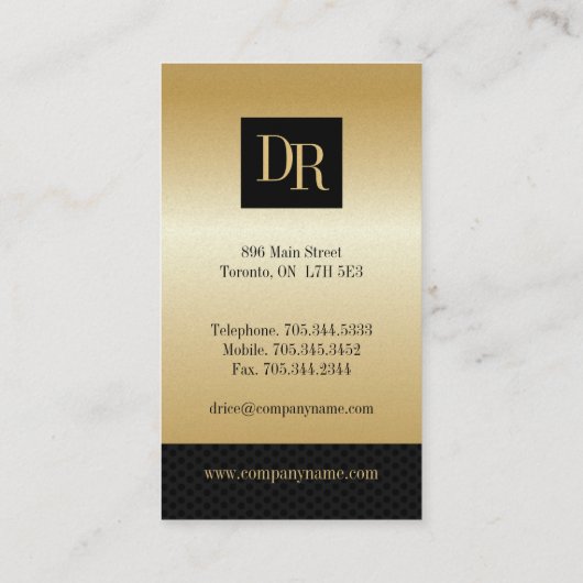 Attorney Visitekaartjes (Achterkant)