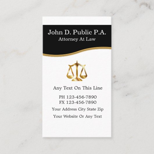 Attorney Visitekaartjes (Voorkant)