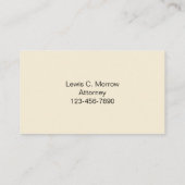 Attorney Visitekaartjes (Achterkant)