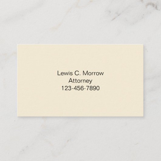 Attorney Visitekaartjes (Achterkant)