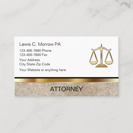 Attorney Visitekaartjes (Voorkant)