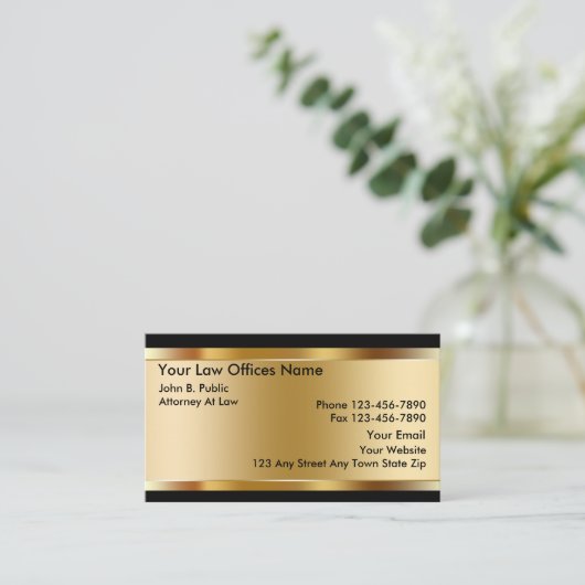 Attorney Visitekaartjes (Staand voorkant)