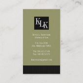 Attorney Visitekaartjes (Achterkant)