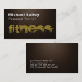 Attracte Sepia Brown Personal Trainer Visitekaartje (Voorkant / Achterkant)
