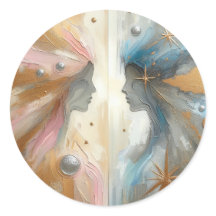 Attractie Abstract Impressionisme Kunst Sticker