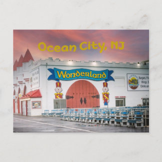 Attractie van Ocean City Boardwalk Briefkaart