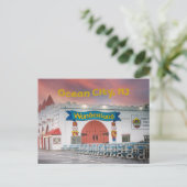 Attractie van Ocean City Boardwalk Briefkaart (Staand voorkant)