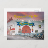 Attractie van Ocean City Boardwalk Briefkaart (Voorkant / Achterkant)