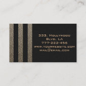 Attractieve indrukwekkende wegwerpstrepen visitekaartje (Achterkant)