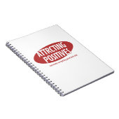 Attracting Positives Good Luck Only Typography Des Notitieboek (Rechterzijde)