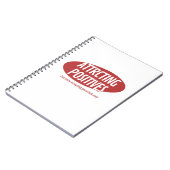 Attracting Positives Good Luck Only Typography Des Notitieboek (Linkerzijde)
