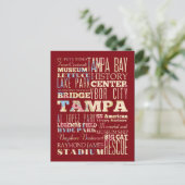 Attractions & Famous Places of Tampa, Florida. Briefkaart (Staand voorkant)