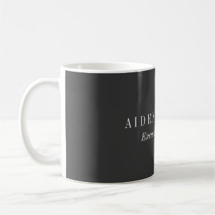 Attractive Black Classical Minimalist Koffiemok