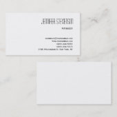 Attractive Black White Consultant Visitekaartje (Voorkant / Achterkant)