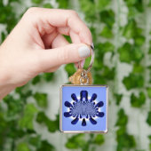 ATTRACTIVE ~ Blue Shades ~ Key Ring Sleutelhanger (Hand)