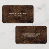 Attractive Brown Modern minimalist Visitekaartje (Voorkant / Achterkant)