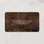 Attractive Brown Modern minimalist Visitekaartje (Achterkant)