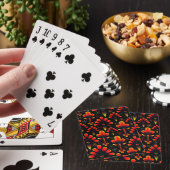 Attractive Busy Oranje Pattern Placemat Pokerkaarten (Insitu)