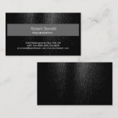 Attractive Charm Black Grey Stripe Visitekaartje (Voorkant / Achterkant)