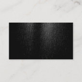 Attractive Charm Black Grey Stripe Visitekaartje (Achterkant)