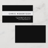 Attractive Charm Black White Stripe Visitekaartje (Voorkant / Achterkant)
