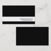 Attractive Charm Black White Stripe Visitekaartje (Voorkant / Achterkant)