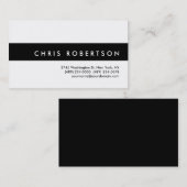 Attractive Charm Black White Stripe Visitekaartje (Voorkant / Achterkant)