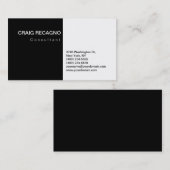 Attractive Charming Black & White-Visitekaartje Visitekaartje (Voorkant / Achterkant)